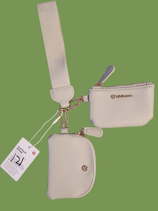 lululemon athletica Handbags - Lululemon Dual Pouch Wristlet NWT Light Gray